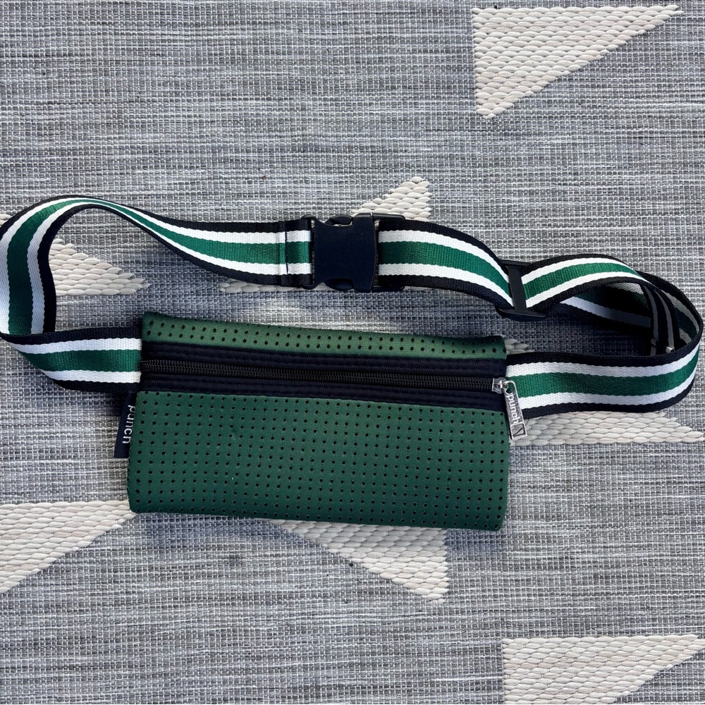 Punch Green Neoprene Belt Bag